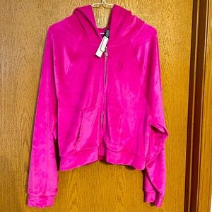 Victoria’s Secret Velour Jumpsuit in Bali Orchid Graphic